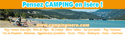 Campings de l'Isère - bannière newsletter mai 2013