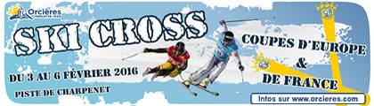 Orcières - Bannière newsletter 38 - Coupe d'Europe de ski cross 2016
